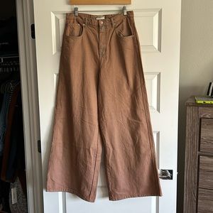 👖 NWT FREE PEOPLE WE THE FREE CRVY GIA HIGH RISE WIDE LEG JEANS PANTS SIZE 31